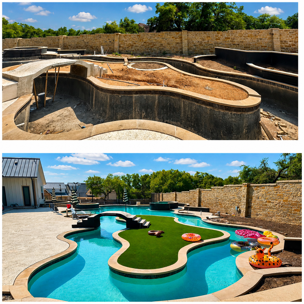 Before and after landscaping refresh