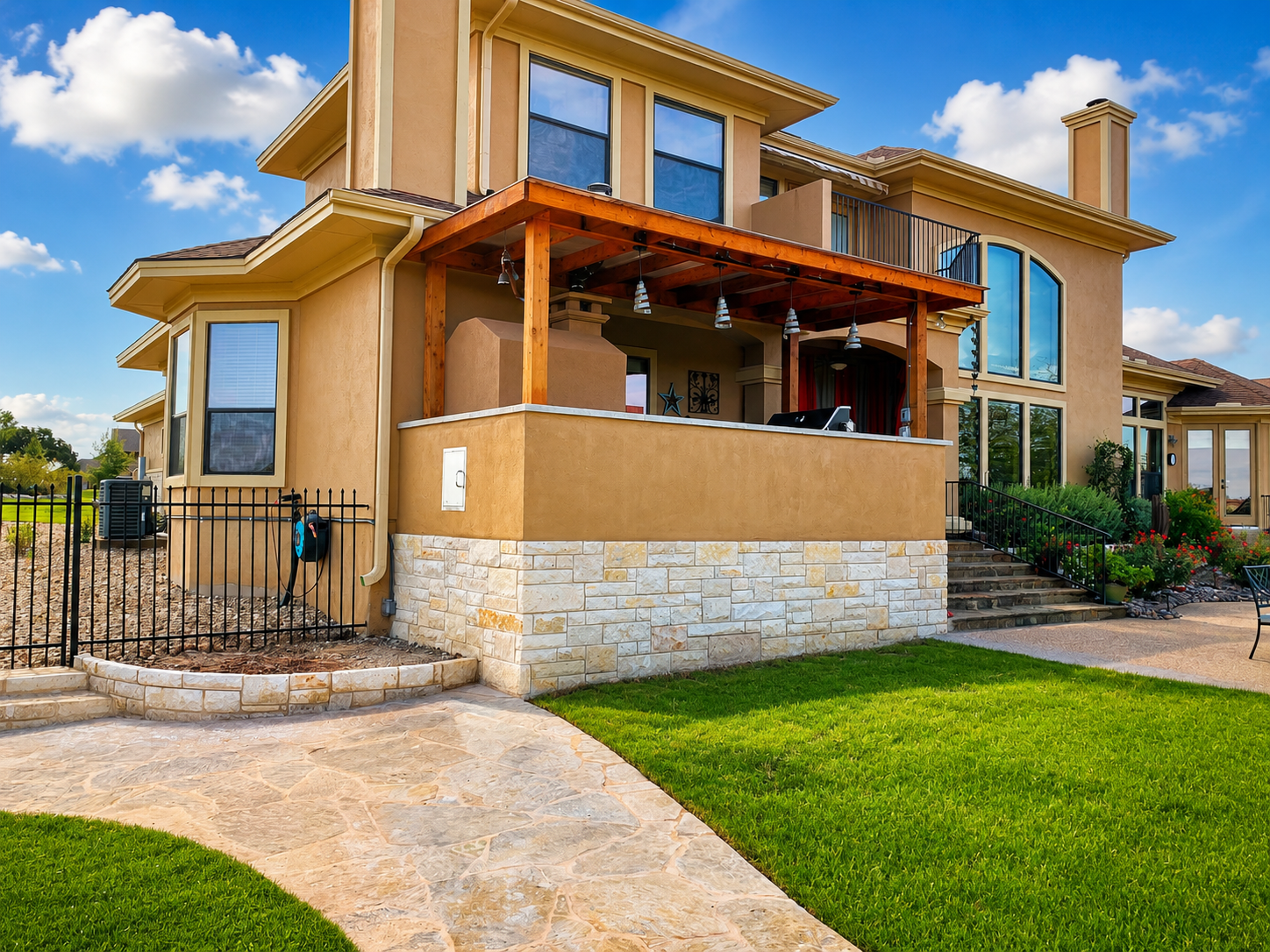 Hill Country native planting and landscaping design by Paul's Lawn, Austin