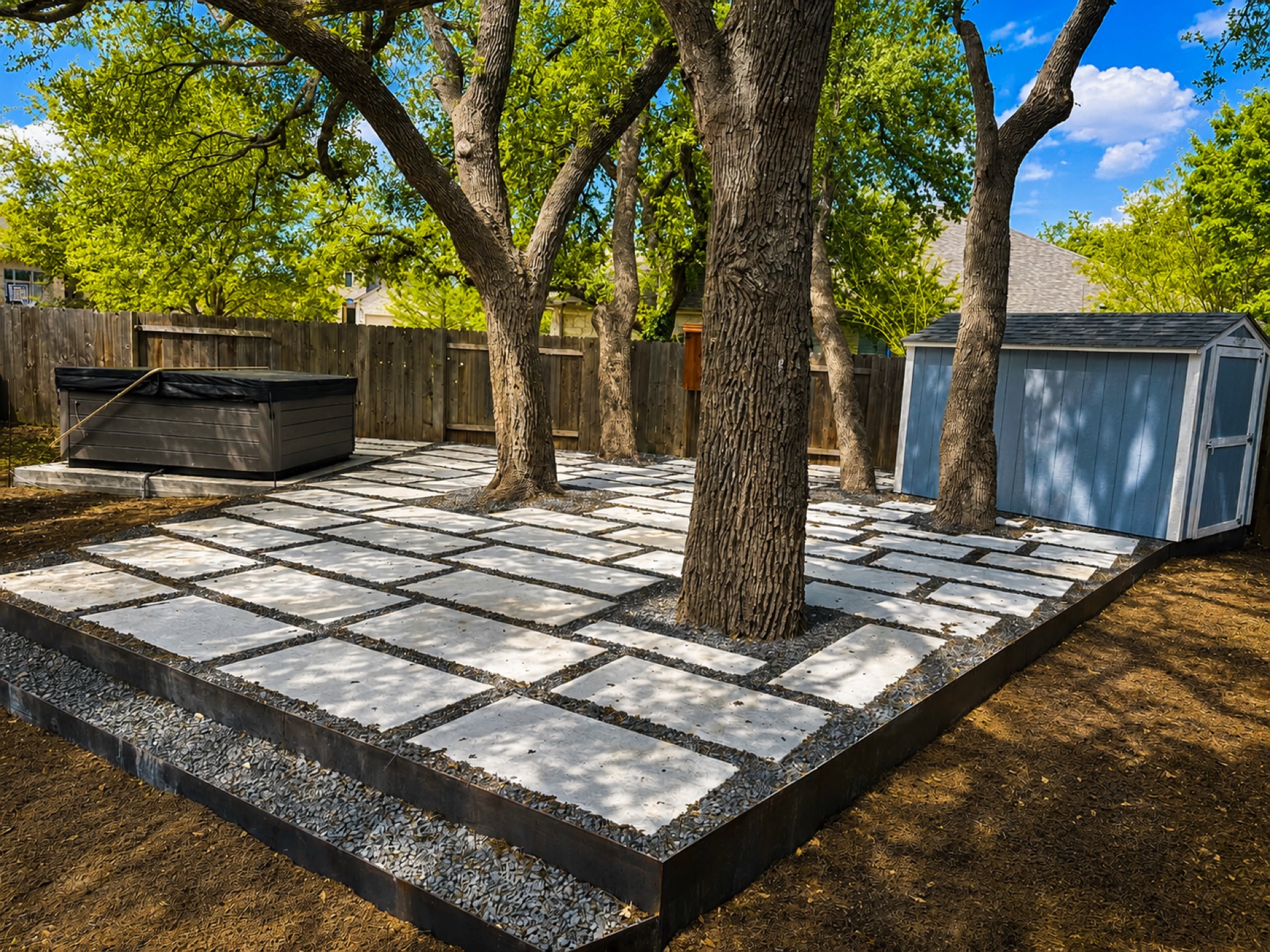 Concrete Paver Patio in Cedar Park